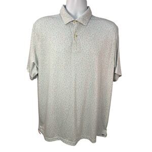 Peter Millar Polo Mens L Seaside Golf Performance Cocktail Logo